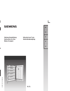 Handleiding Siemens GI18DV40 Vriezer