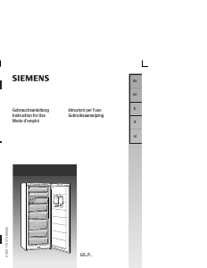 Manual Siemens GS22PA31 Freezer