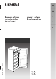 Mode d’emploi Siemens GS22S421 Congélateur