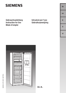 Manual Siemens GS24NE01 Freezer