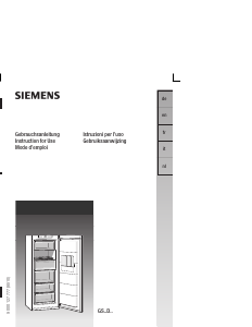 Mode d’emploi Siemens GS26D410 Congélateur