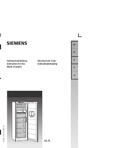 Manual Siemens GS28NV00 Freezer