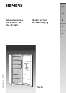 Bedienungsanleitung Siemens GS34VV31 Gefrierschrank