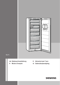 Manuale Siemens GS36PA31 Congelatore