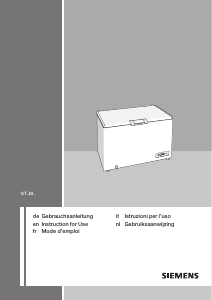 Manual Siemens GT30MA00 Freezer