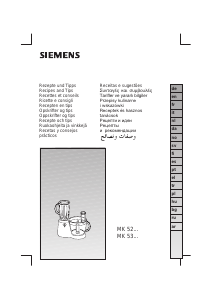 Käyttöohje Siemens MK53800 Keittiön monitoimikone