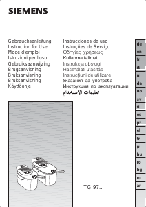 Bedienungsanleitung Siemens TG97300 Fritteuse