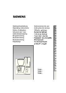 Kullanım kılavuzu Siemens TC6013P1 Kahve makinesi