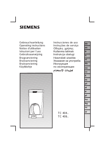 Manual Siemens TC40410 Máquina de café