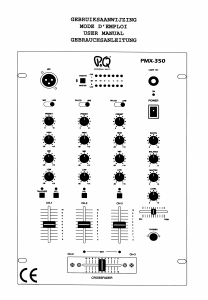 Mode d’emploi P&Q PMX-350 Table de mixage