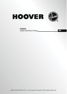 Manual Hoover HDO707X Oven