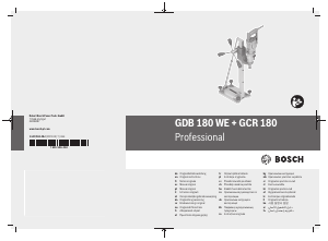 كتيب مثقاب ماسي GDB 180 WE Professional بوش