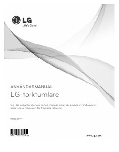 Bruksanvisning LG RC7066A1Z Torktumlare