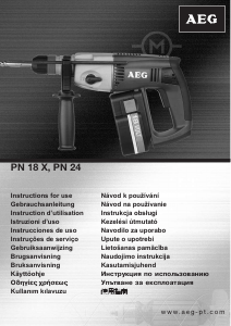 Manual de uso AEG PN 24 Martillo perforador