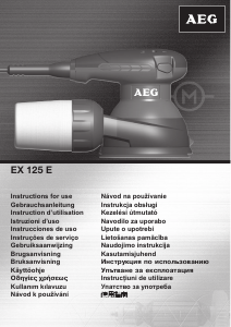 Návod AEG EX 125 E Excentrická brúska
