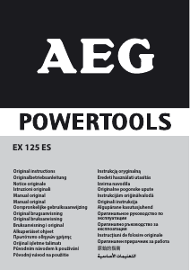 Manuale AEG EX 125 ES Levigatrice rotoorbitale