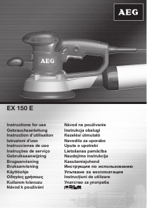 Návod AEG EX 150 E Excentrická brúska