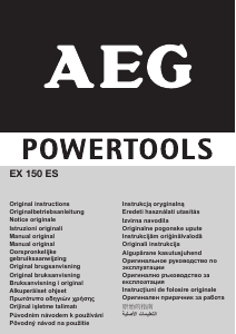 Használati útmutató AEG EX 150 ES Excentercsiszoló
