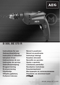 Mode d’emploi AEG B 500 Perceuse à percussion