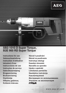 Návod AEG B2E 900 RD SuperTorque Príklepová vŕtačka