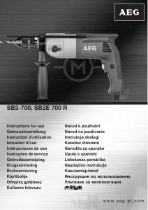 Manuale AEG SB2-700 Trapano a percussione