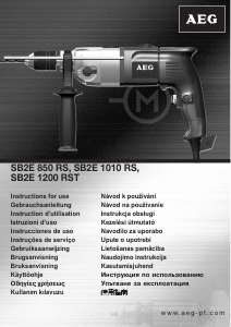 Bruksanvisning AEG SB2E 1010 RS Slagdrill