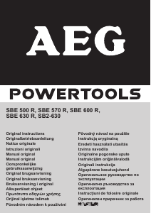 Manuale AEG SBE 500 R Trapano a percussione