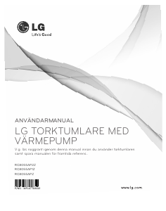 Bruksanvisning LG RC8055AP1Z Torktumlare