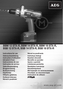 Brugsanvisning AEG BBM 12 STX-R Bore-skruemaskine
