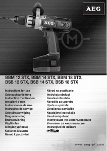 Mode d’emploi AEG BBM 14 STX Perceuse visseuse