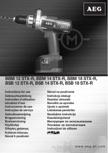 Brugsanvisning AEG BBM 14 STX-R Bore-skruemaskine