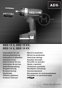 Priročnik AEG BBS 14 X Vrtalni aparat
