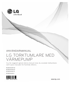 Bruksanvisning LG RC8055AP3Z Torktumlare