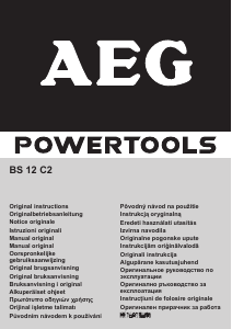 Manual AEG BS 12 C2 Maşină de găurit-înşurubat