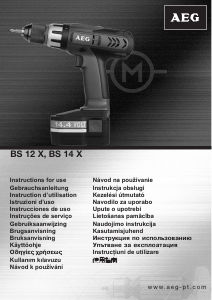 Manual AEG BS 12 X Maşină de găurit-înşurubat