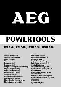 Manual AEG BS 12G Maşină de găurit-înşurubat