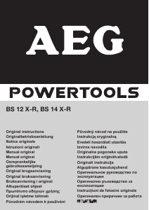 Brugsanvisning AEG BS 14 X-R Bore-skruemaskine