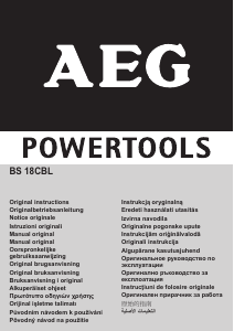 Használati útmutató AEG BS 18CBL Fúró-csavarozó