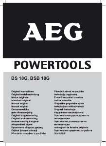 Bruksanvisning AEG BS 18G Drill-skrutrekker