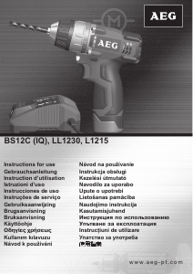 Manual de uso AEG BS12C IQ Atornillador taladrador