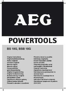 Manual de uso AEG BSB 18G Atornillador taladrador