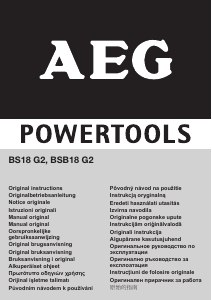 Käyttöohje AEG BSB18 G2 Porakone-ruuvinväännin