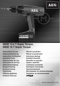 Brugsanvisning AEG SB2E 18 T Super Torque Bore-skruemaskine