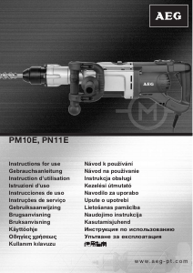 Priročnik AEG PM10E Kladivo za rušenje