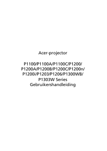 Handleiding Acer P1200A Beamer