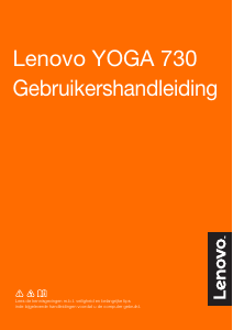Handleiding Lenovo Yoga 730-13IKB Laptop