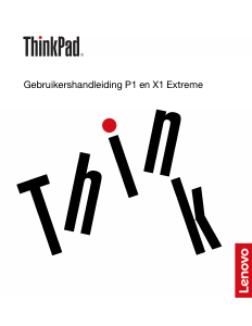 Handleiding Lenovo ThinkPad X1 Extreme Laptop