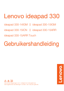 Handleiding Lenovo IdeaPad 330-15IGM Laptop
