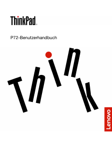 Bedienungsanleitung Lenovo ThinkPad P72 Notebook