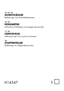 Mode d’emploi Crivit H14347 Podomètre